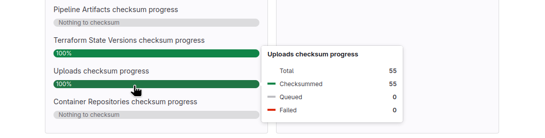 The Geo Sites dashboard displaying successful verification of the primary.